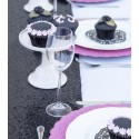 Chemin de table sequin noir