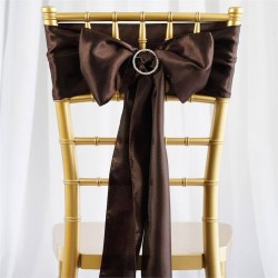 Noeud de chaise satin chocolat